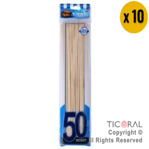 PALITO BROCHETTE PS (25CM) 10 PAQ x 50 UNIDADES APROX